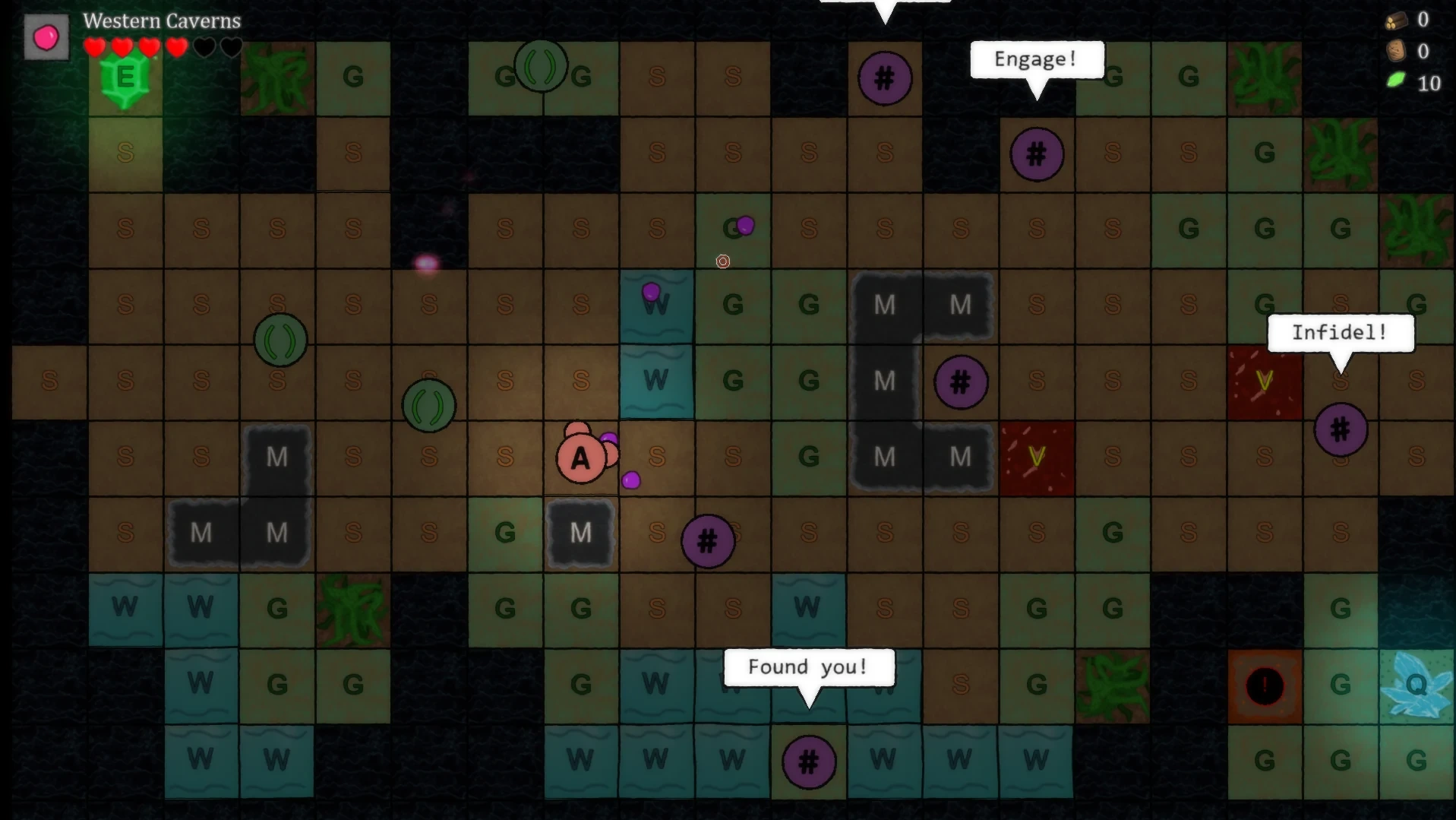 The Grid Reclaimed gameplay in the Western Caverns